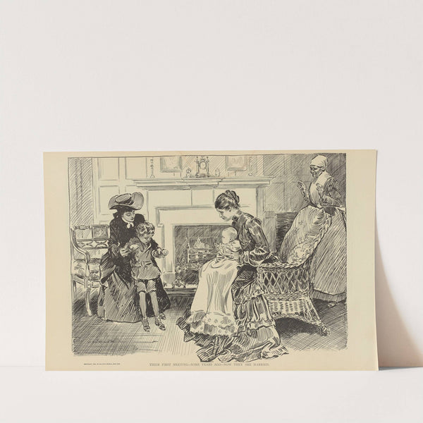 Their first meeting—some years ago—now they are married (1900-1905) by Charles Dana Gibson