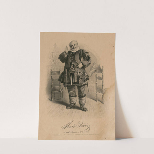 Theodor Döring als Falstaff by Albert Henry Payne