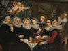 Theodorus Schrevelius and his family at the table