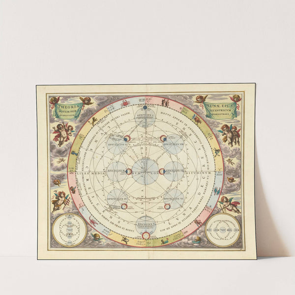 Theoria Lunae, Eius Motum Per Eccentricum Et Epicyclum Demonstrans (1660) by Andreas Cellarius