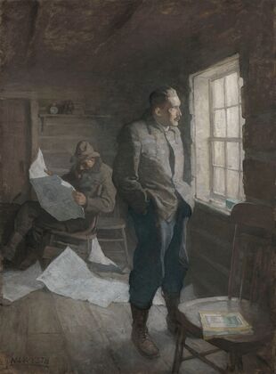 ‘There fell a long silence through which O’Hara read and Kenyon kept watch at the window’