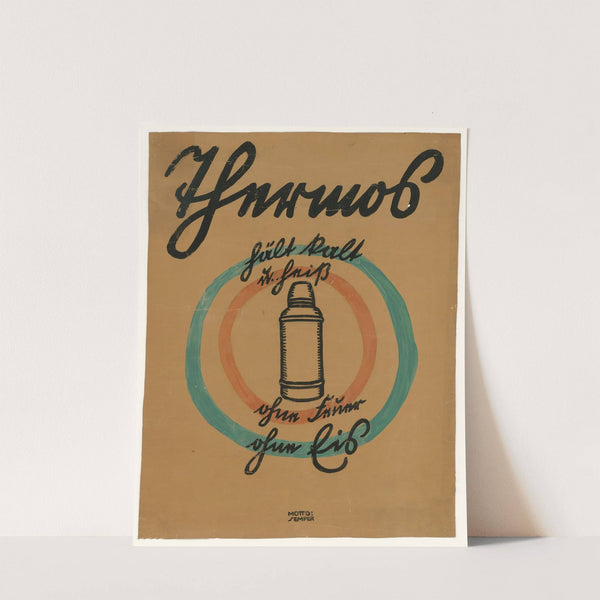 Thermos hält kalt und heiß (1907) by Motto Semper