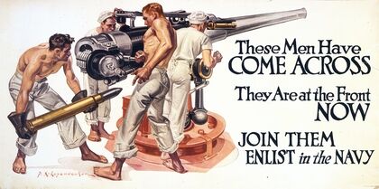 These men have come across, they are at the front now