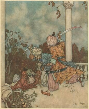 They overtook him just as he reached the steps of the main porch