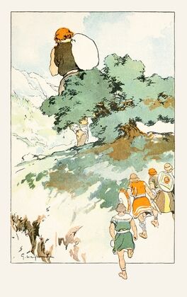 They started off, the giant tramping on ahead (1901)