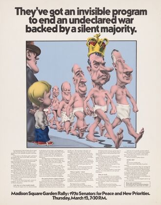 They’ve got an invisible program to end an undeclared war backed by the silent majority