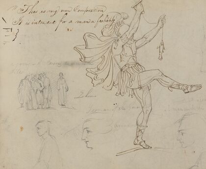 This is my own composition. It is intended for a man a fishing [Roman soldier fishing]