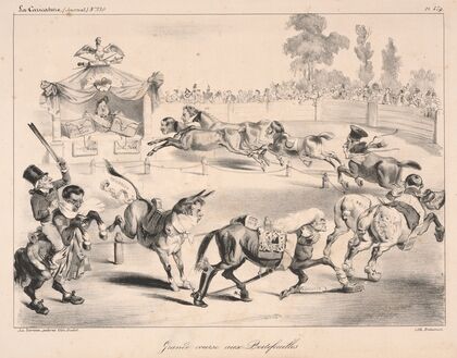 Grande course aux portefeuilles (Great race to portfolios) (1835)