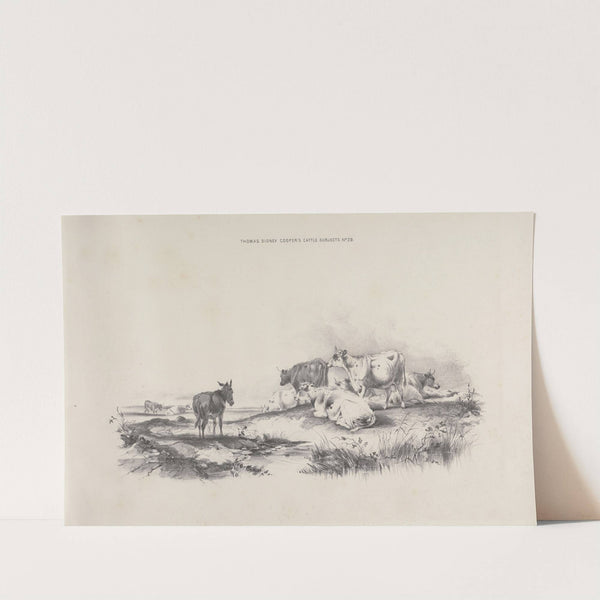 Thomas Sydney Cooper&#8217;s cattle subjects Pl.29 (18th Century) by Thomas Sidney Cooper