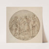 Three Allegorical Figures in a Roundel by Battista Franco
