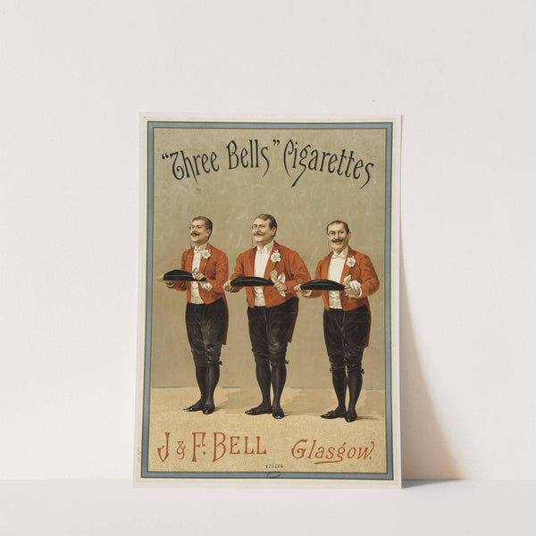 Three bells Cigarettes J. & F. Bell, Glasgow (1892) by Imp. F. Champenois