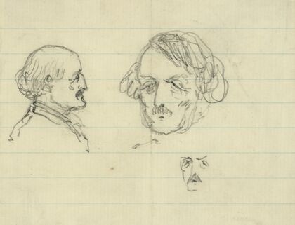 Three bust portraits, including Benjamin Butler