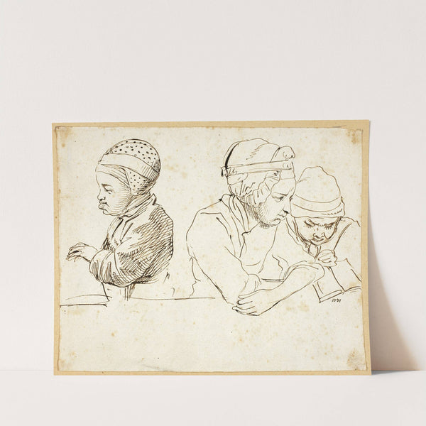 Three Children by Daniel Nikolaus Chodowiecki