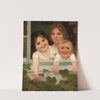 Three Children at the Window by Carl von Bergen