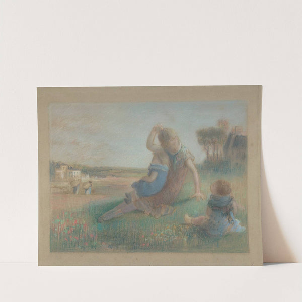 Three Children in a Landscape (1840–1900) by Charles-Emmanuel Serret