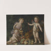 Three Children With Fruit And a Jaguar by Gerard van Honthorst