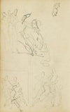 Three compositional studies of figure group