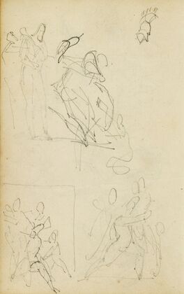 Three compositional studies of figure group