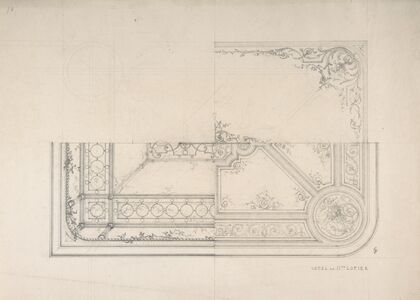 Three Designs for Ceilings, Hôtel Cottier (ca. 1879)