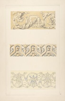 Three designs for decorative borders