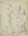Three farmers by the wine jug