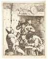 Three farmers smoking and drinking in a tavern