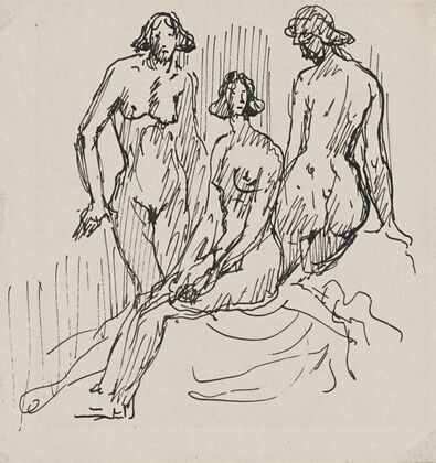 Three female figures