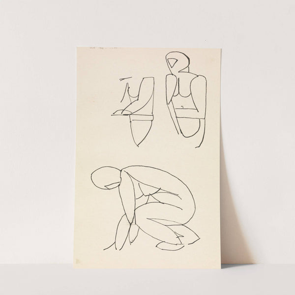 Three Figure Studies by Henri Gaudier-Brzeska