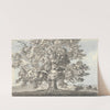 Three Figures Standing under a Large Tree by Anne Rushout