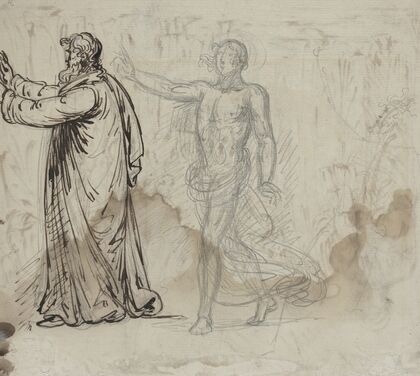 Three Figures (verso)