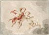 Three flying putti