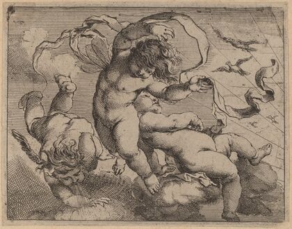 Three Flying Putti