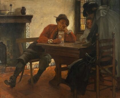 Three gentlemen in the tavern