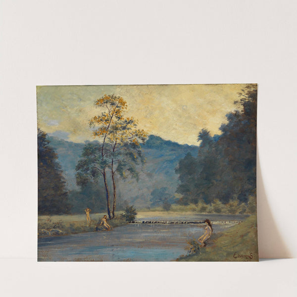 Three Girls and River (1907) by Louis Michel Eilshemius