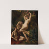Three Graces garlanded with roses (1856) by Ferdinand Georg Waldmüller