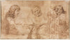Three Heads and Other Sketches (1643–1644)