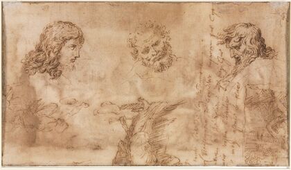 Three Heads and Other Sketches (1643–1644)