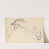 Three Heads, One of Madame Cézanne (1882-1885) by Paul Cézanne