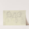 Three hooded children by Marie Ellenrieder