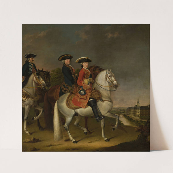 Three horsemen by Johann Friedrich Löber