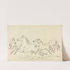 Three Horses and Stable Lad by James Howe