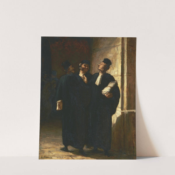 Three Lawyers by Honoré Daumier