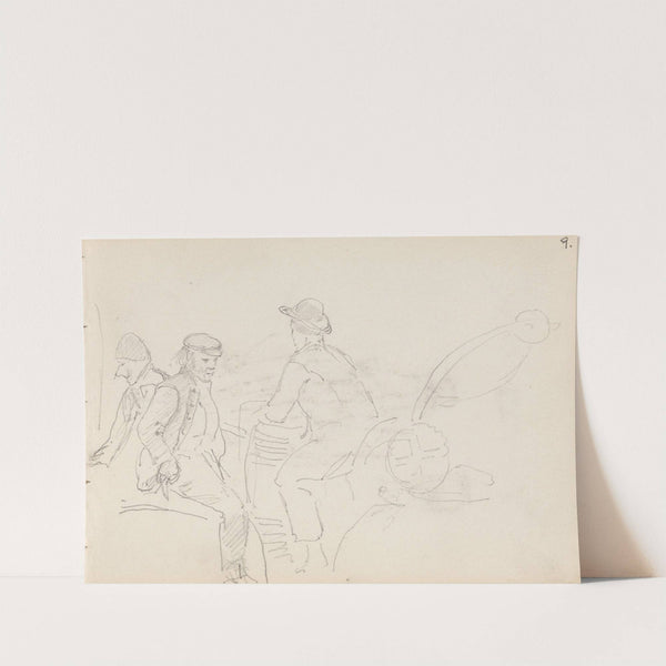 Three male figures (between 1867 and 1873) by Adolph Tidemand