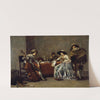Three men and a Woman in an Interior by Jacob Duck
