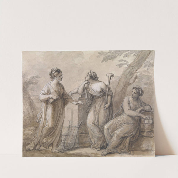 Three muses in conversation (1740 – 1807) by Angelica Kauffmann
