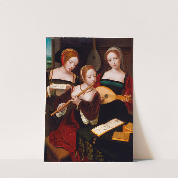 Three Musicians by Master of the Female Half-Lengths