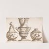 Three Ornamental Vessel Designs by Giacomo Rossi