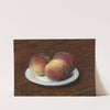 Three Peaches on a Plate by Henri Fantin-Latour