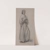 Three-Quarter View of a Standing Male Robed Figure by François-Claudius Compte-Calix