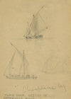 Three sailboats on Chesapeake Bay